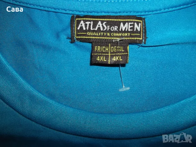 Тениски ATLAS  мъжки,3-4ХЛ /черна,червена,синя,оранж/, снимка 7 - Тениски - 46983366