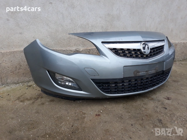 предна броня с маска решетка и халогени за опел астра ж 09 - 13 OPEL ASTRA J, снимка 2 - Части - 53587711