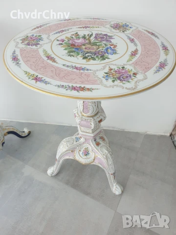 PMP Schierholz 68x47см/GDR 64x46см/2бр голяма немска порцеланова маса ГДР, снимка 2 - Антикварни и старинни предмети - 49463707