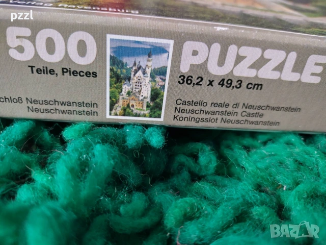 Пъзел "Neuschwanstein castle” Ravensburger 1984г. 500 части, снимка 3 - Пъзели - 53873168