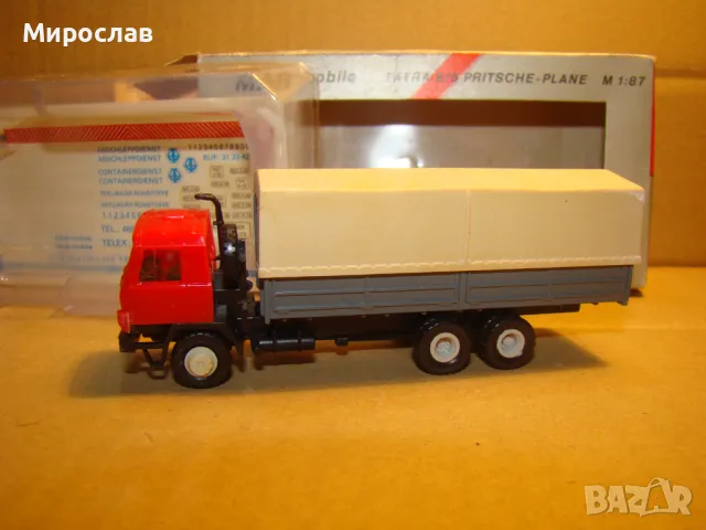 MAB H0 1/87 TATRA КАМИОН МОДЕЛ КОЛИЧКА ИГРАЧКА, снимка 3 - Колекции - 48975251