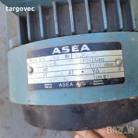 трифазен мотор 0,95 kW 1100 оборота, снимка 4 - Други машини и части - 50224632