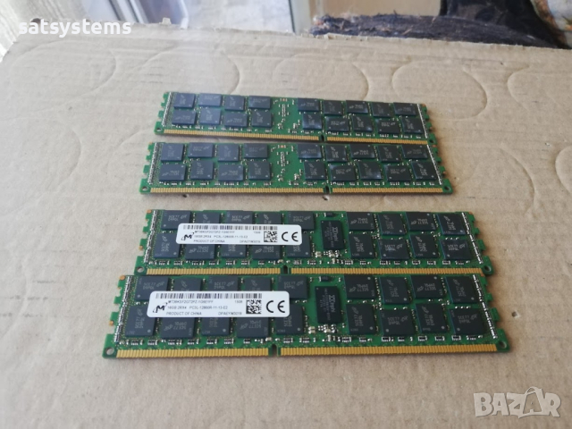 РАМ Памет MT36KSF2G72PZ-1G6E1FF, Micron Kit 4x16GB PC3-12800R (DDR3-1600) Registered ECC, снимка 7 - RAM памет - 45010088