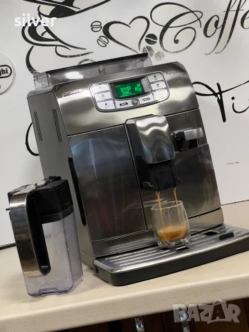 Кафемашина кафе автомат Saeco intelia evo Latte + с гаранция, снимка 3 - Кафемашини - 51099702