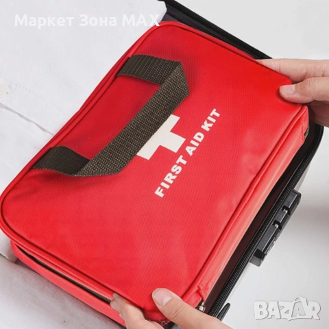 Уникален Комплект първа помощ 173 жизнено важни елемента. Незаменим помощник за пътувания, къмпинг, снимка 5 - Къмпинг мебели - 52865256