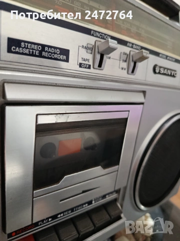 Касетофон Sanyo , снимка 5 - Радиокасетофони, транзистори - 54208596