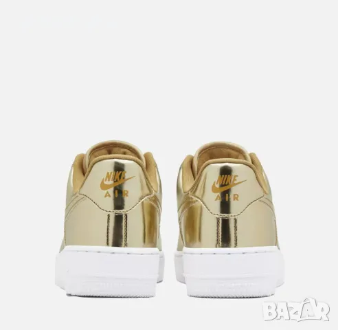 НАМАЛЕНИЕ !!!  Дамски маратонки Nike Air Force 1 Low Metallic Gold CQ656-700 №37.5, снимка 5 - Маратонки - 47612599