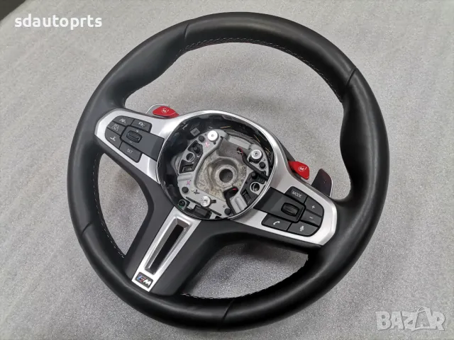 M Sport Черен Спортен Волан BMW X5M X6M M5 F90 M8 F91 F92 F93 F95 F96, снимка 3 - Части - 47066755