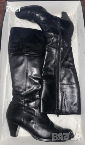Естествена кожа елегантни ботуши, 39 номер, снимка 2 - Дамски боти - 53402042