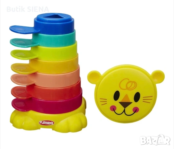 Играчка лъв Playskool, за бебета и малки деца, от 9 месеца, 7 части