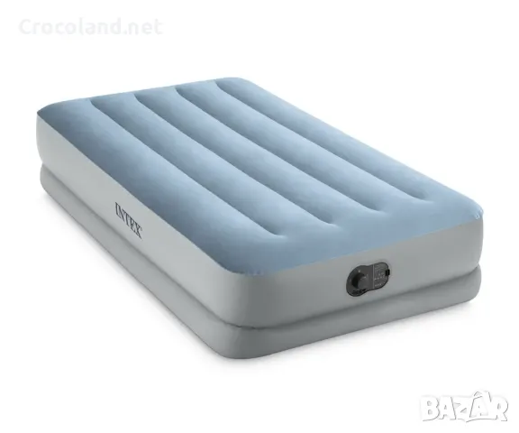 Надуваем матрак Intex Dura-Beam Standard, 99 x 191 x 36 см, PVC, USB помпа, комфортен