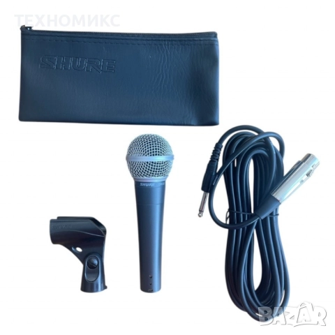 Динамичен микрофон Shure SM58 FS, кардиоиден, 50 Hz - 15 kHz, снимка 14 - Друга електроника - 51896486