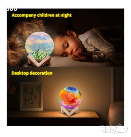 Уникален комплект за рисуване на лунна лампа, снимка 13 - Други стоки за дома - 54027645