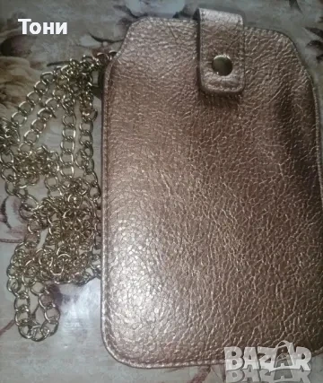 Златиста Нова Малка Дамска Чанта , снимка 3 - Чанти - 53729275