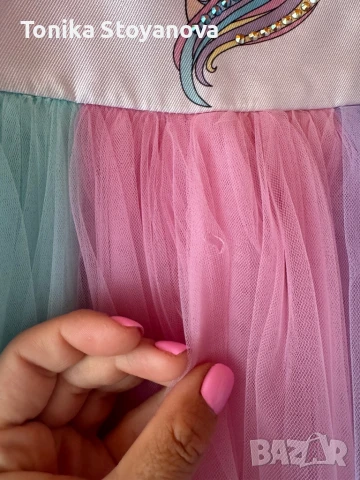 Елегантна рокля Eirene, размер 98 , с кристали Swarovski, снимка 4 - Детски рокли и поли - 50783108