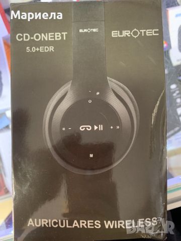 Безжични Слушалки Eurotec / Сгъваеми Слушалки с Радио, снимка 3 - Bluetooth слушалки - 46358102