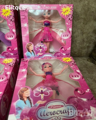 Магическа летяща приказна фея "Ella" Princess Aircraft с LED светлини, снимка 3 - Кукли - 53444373