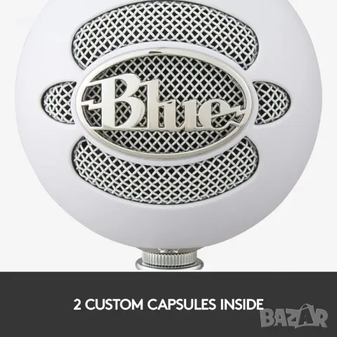 Микрофон Gaming Blue Snowball iCE USB, Професионален, PC & Mac, снимка 3 - Микрофони - 48357462