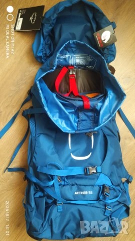 Osprey Aether 55 Deep Water Blue , снимка 9 - Раници - 39351837