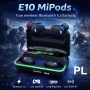 🎧 Безжични слушалки E10 MiPods 5.3 – стил, звук и свобода без кабели, снимка 1