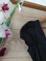 Черна официална разкроена рокля с тюл, снимка 4