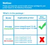 LCL PFI-050 Мастилени касети за Canon ImagePrograf TC-20 TC-20M (4 бр. по 70 мл ВK,C,M,Y), снимка 2