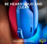Безжични слушалки Logitech G435 (само Bluetooth!), геймърски слушалки с микрофон, цвят: син/розов, снимка 2