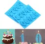 Цифра цифри числа за направа на свещ свеши силиконов молд форма фондан шоколад гипс смола , снимка 2