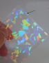 холограмно лазер мини стъкълца и пъстро трансферно фолио лента за нокти маникюр 100cmx4, снимка 2