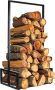 G-Rack Здрава рамка за дърва за огрев, 95x50x35cm, черна, снимка 1