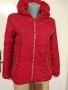 ДАМСКО  ЧЕРВЕНО  ШУШЛЯКОВО ЯКЕ с КАЧУЛКА - размер S, снимка 1