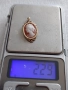 Златен авторски медальон камея,злато 375, снимка 6