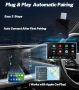 Нов CarPlay адаптер за кола 2025, Бърза Bluetooth + WiFi връзка автомобил, снимка 5