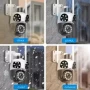 Тройна външна въртяща WiFi AI камера 12MP с три обектива и 10x ZOOM, ICSee, Бяла, снимка 3