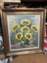 Картина масло със сланчогледи, снимка 1