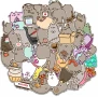 Микс от 20бр. лепенки с Pusheen котета, снимка 1