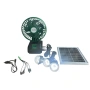 Соларна вентилаторна система GDLITE GD-8081 с вентилатор и 3 крушки, снимка 2