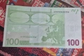 10бр Банкноти 100 евро емисия 2002-ра г Като Нови, снимка 2
