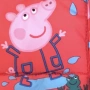 Червена грейка Peppa Pig (Пепа Пиг) 3-4 г (104 см) – като нова, топла, с качулка, снимка 1
