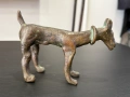 Африканска бронзова фигура на куче. №7922, снимка 2