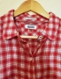 Дамска риза Tommy Hilfiger червено-бяло каре, снимка 2