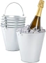 12бр. метални кофи 3L за лед/шампанско/бира/цветя, снимка 4