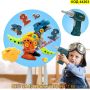 Детски комплект за сглобяване на динозаври с кутия за съхранение и електрически винтоверт -КОД 44203, снимка 5