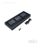 ОГРОМЕН LED ЕЛЕКТРОНЕН ЧАСОВНИК TingiAng: TL-4819, снимка 2