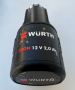 Wurth BS 12-A - Акумулаторен винтоверт 12V 2.0Ah, снимка 5