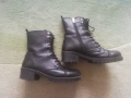 Дамски боти тип кубинки, естествена кожа, 37 номер, снимка 1