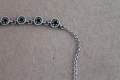Сребърно колие с камъни гранати, снимка 8