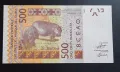 Западно Африкански Щати.
  500 и 1000 франка.
        Буква А.
 КОТ д' ИВОАР 2003  година.
 UNC., снимка 3