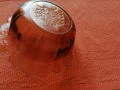 Винтидж преливаща кехлибарена купа, снимка 5
