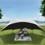 HipierFx 3x5m преносима плажна палатка с 2 пръта, къмпинг брезент за плаж, снимка 2
